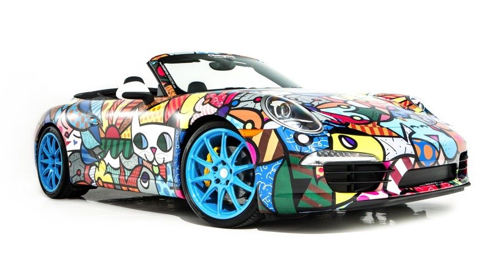 Porsche 911 Cabriolet par Romero Britto