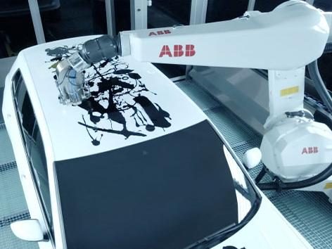 Art car exécutée par un robot ABB