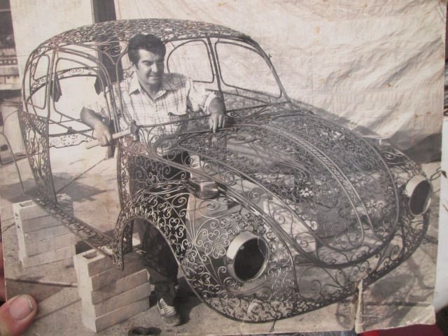 Les Volkswagen Beetle en fer forgé