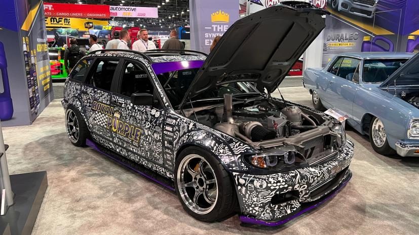 Une BMW vue au salon SEMA