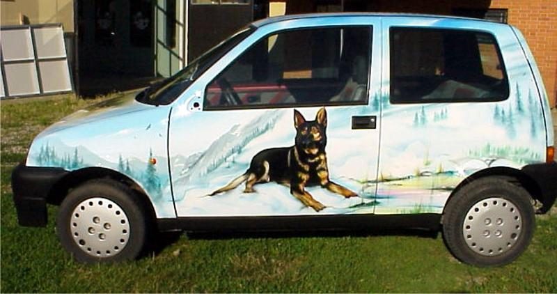Fiat Cinquecento des montagnes