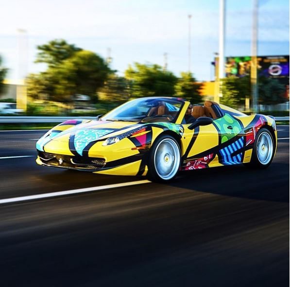 Ferrari 458 par Romero Britto
