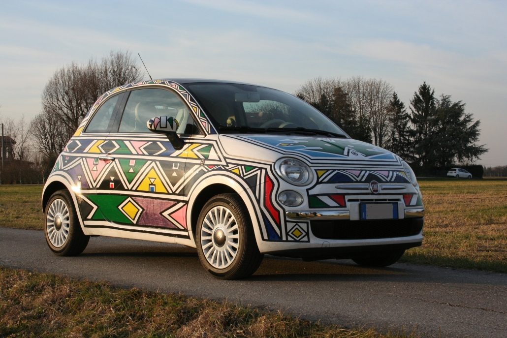 Fiat 500 par Esther Mahlangu