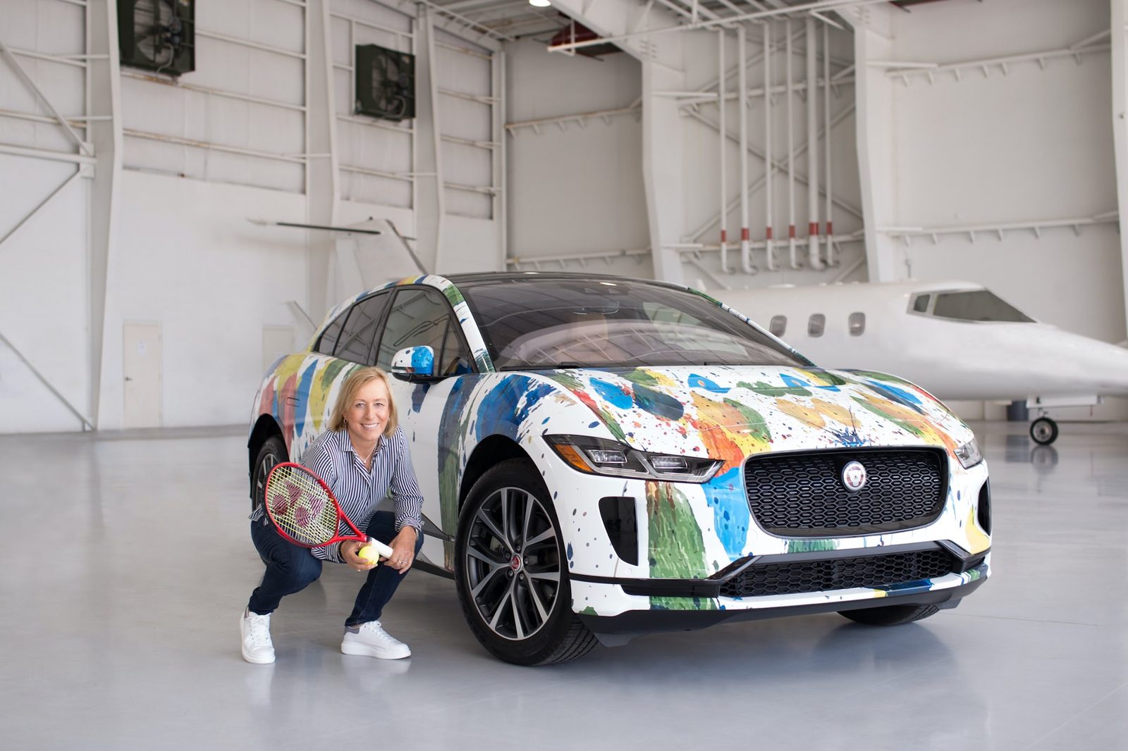 Jaguar I-Pace par Martina Navratilova