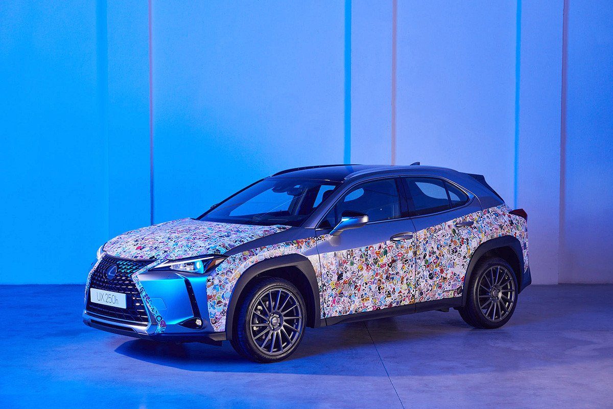 Lexus UX sticker bomb