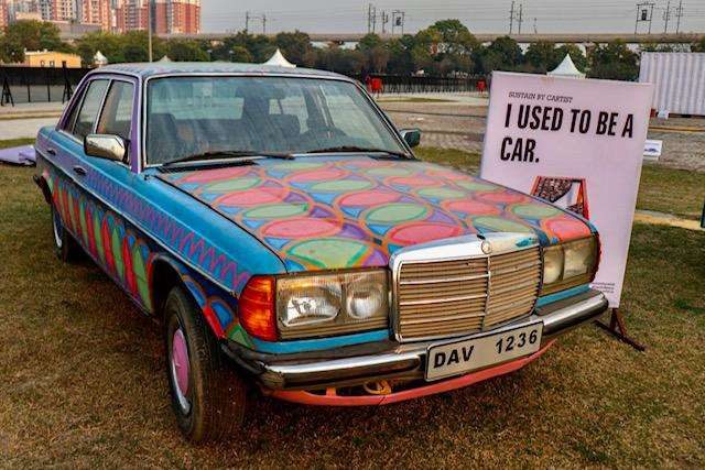 Art Car Mercedes 123 Cartist Festival