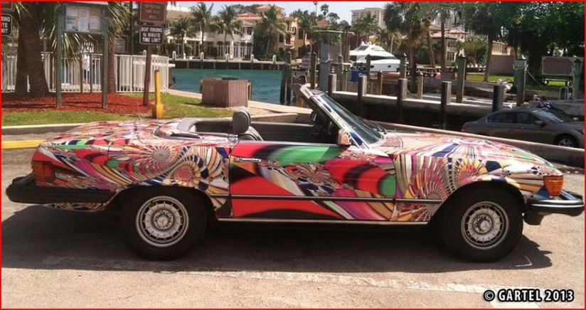 Mercedes 380 SL par Laurence Gartel