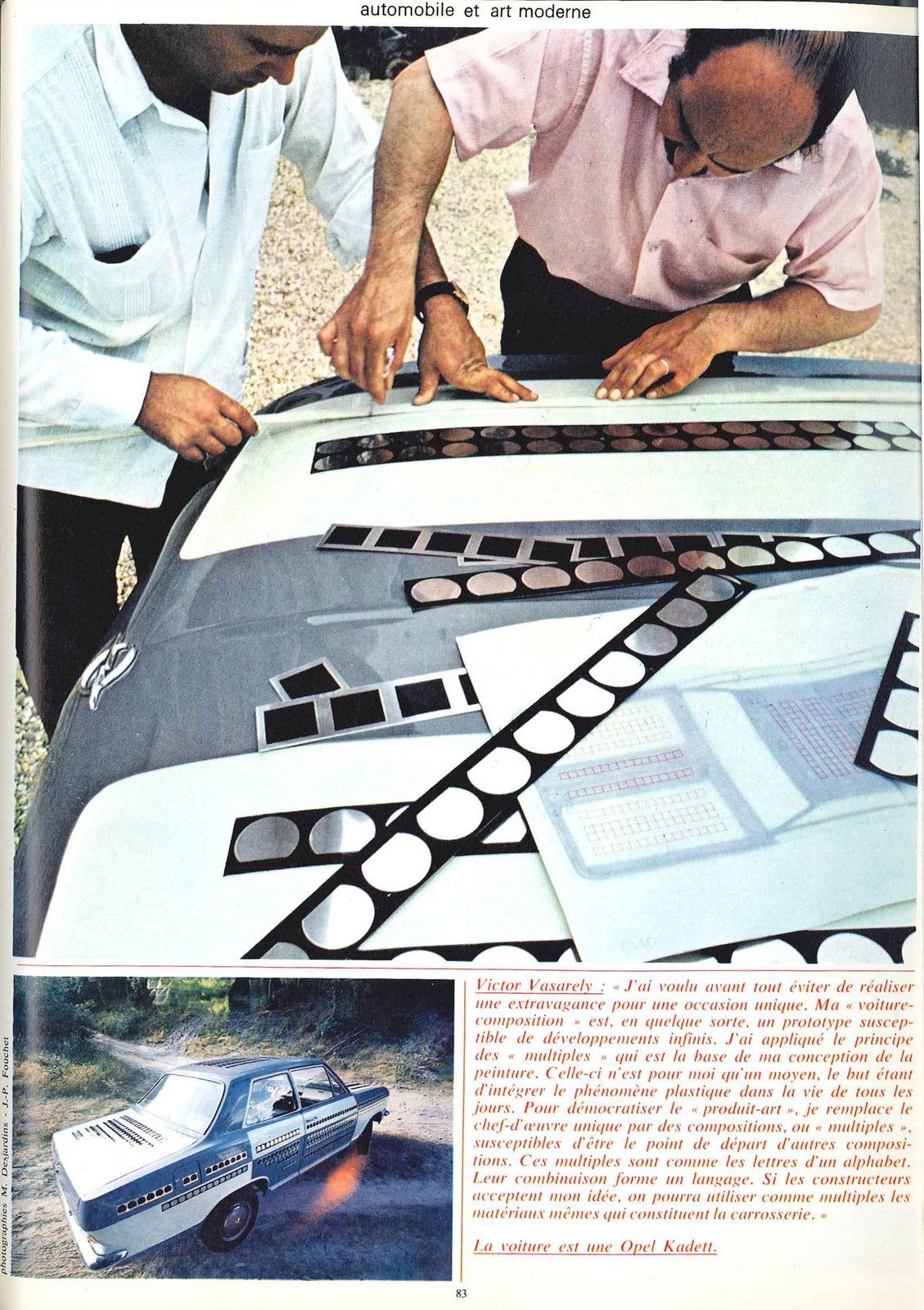 Opel Kadett par Victor Vasarely
