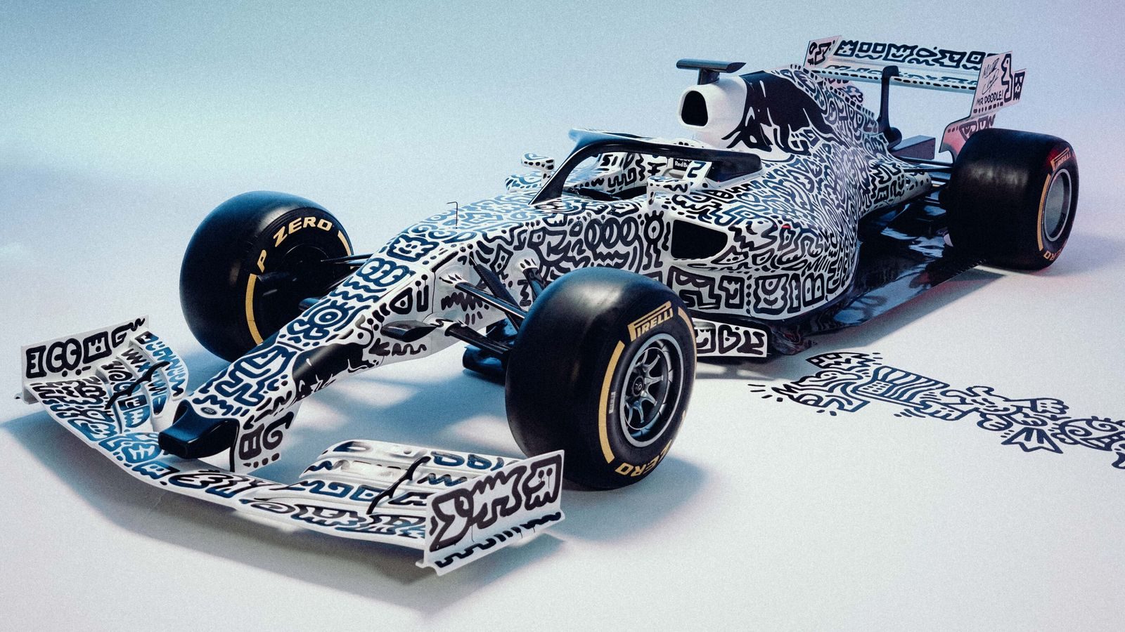 Red Bull RB14 « Doodle Bull » par Mr Doodle
